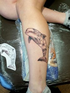 View Dolphin with Flower fill by Nathan Green